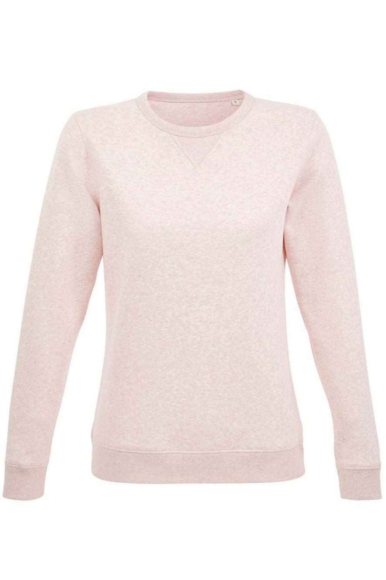 Womens/Ladies Sully Heathered Sweatshirt - Pink