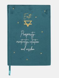 Earth Element Velvet A5 Notebook - 1.7 cm x 21 cm x 15 cm - Green