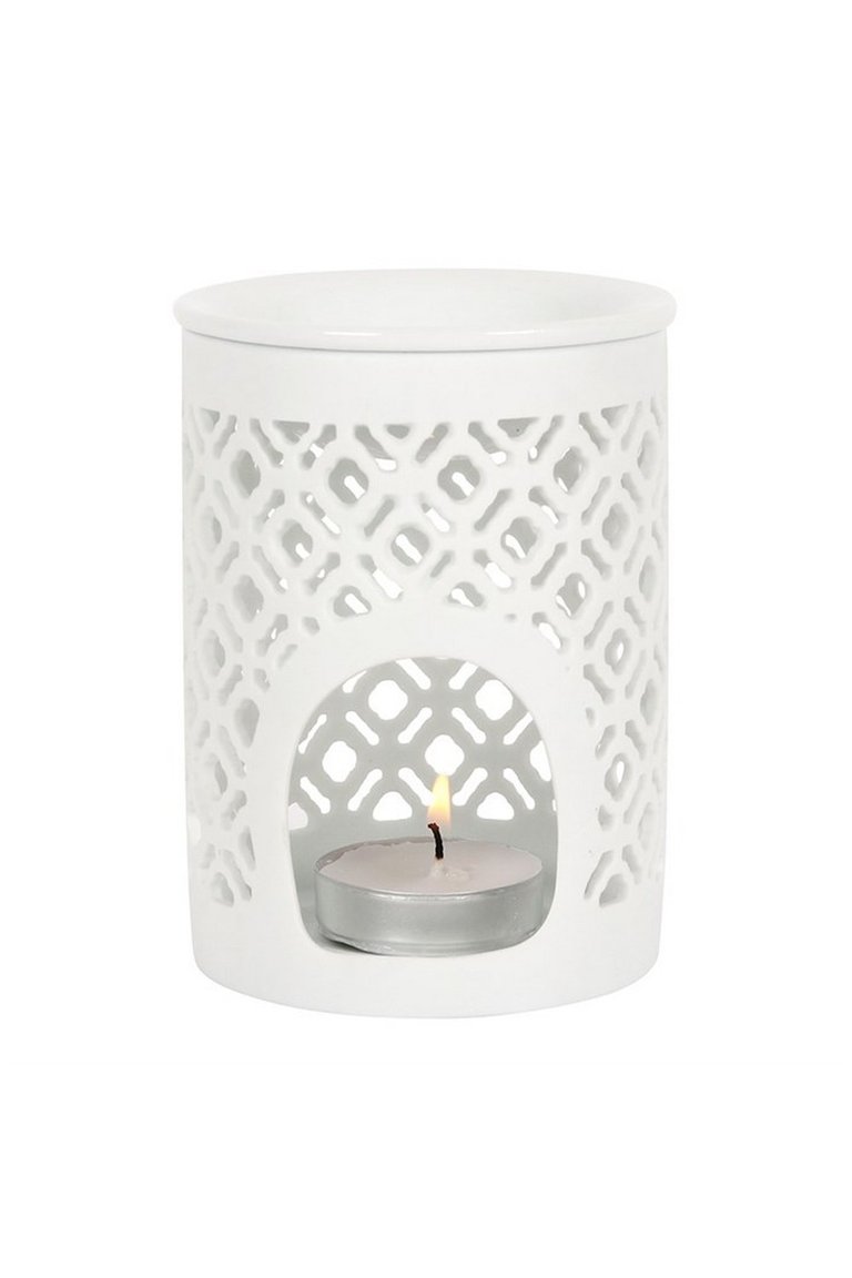 Lattice Oil Burner - White - White