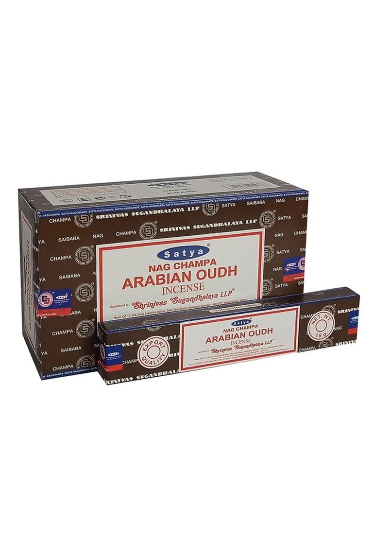 Satya Arabian Oudh Incense Sticks - Pack Of 120 - Brown