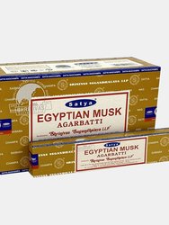 Satya Egyptian Musk Incense Sticks - Pack Of 120 - Yellow