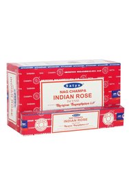 Satya Indian Rose Incense Sticks - Pack Of 120 - Red