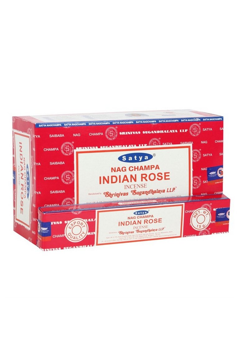 Satya Indian Rose Incense Sticks - Pack Of 120 - Red