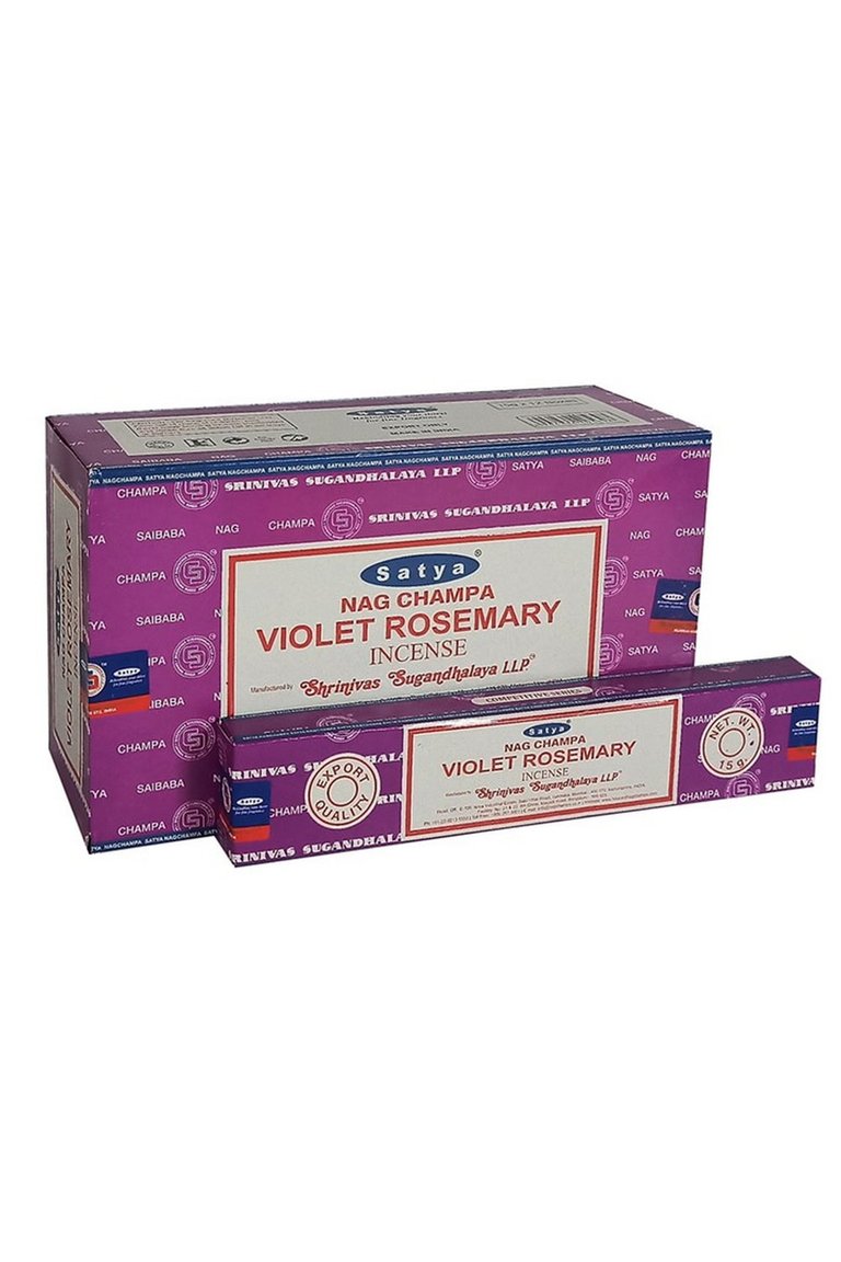 Satya Rosemary Incense Sticks - Pack Of 120 - Violet