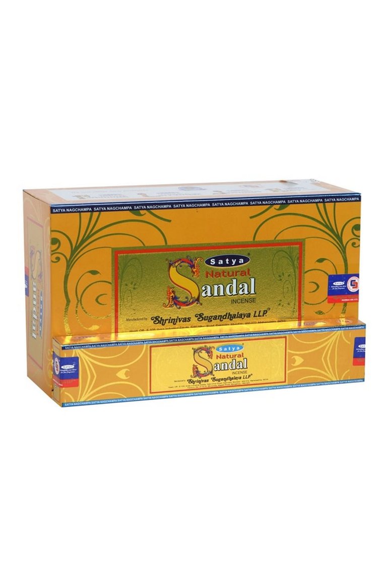 Satya Sandalwood Incense Sticks - Pack Of 120 - Yellow