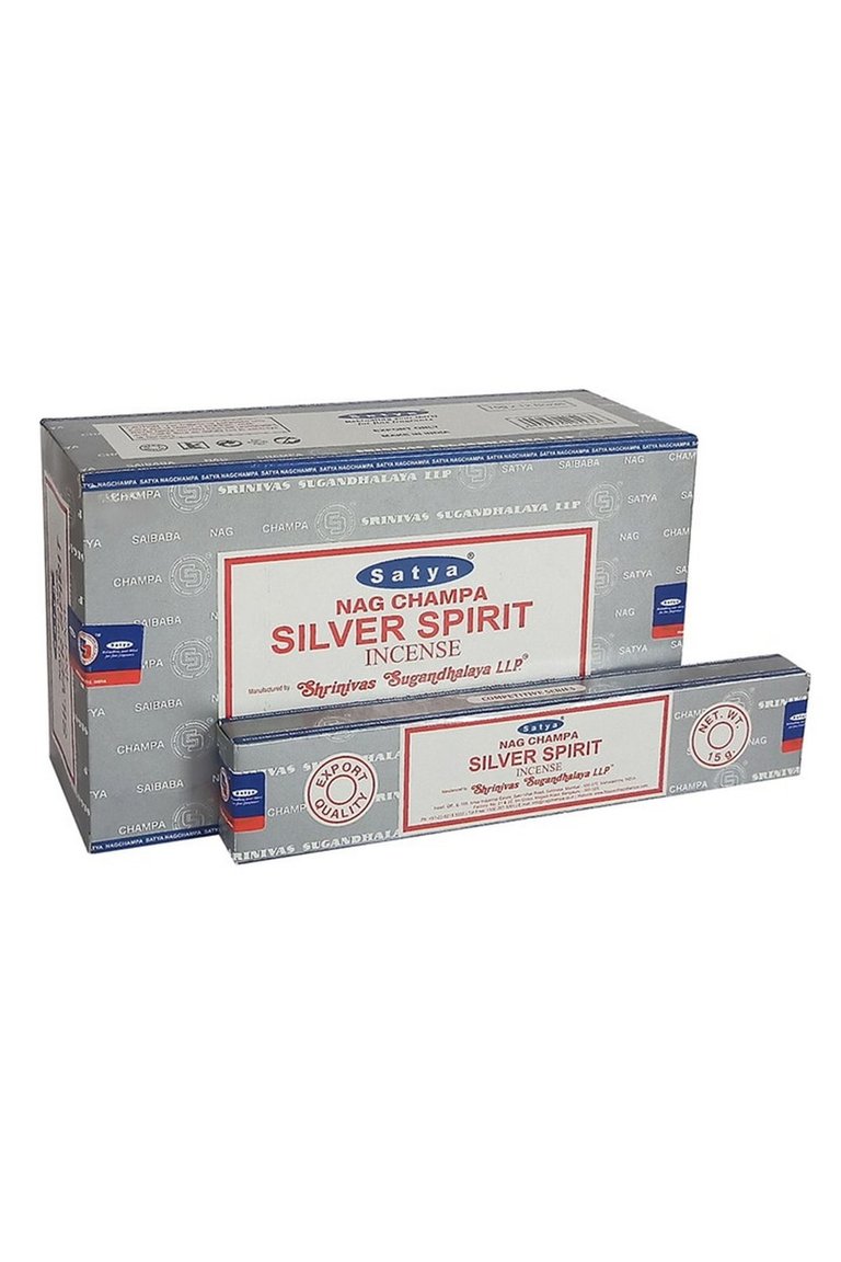 Satya Silver Spirit Incense Sticks - Pack Of 120 - Grey