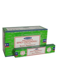 Satya Spicy Patchouli Incense Sticks - Pack Of 120 - Green