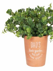 Something Different Dads Herb Garden Plant Pot (Terracotta) (One Size) - Terracotta