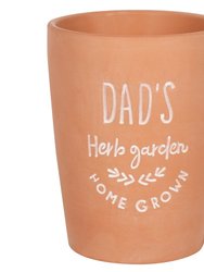 Something Different Dads Herb Garden Plant Pot (Terracotta) (One Size)