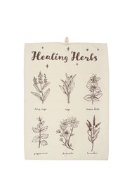 Something Different Healing Herbs Tea Towel (Brown/Cream) (One Size) (One Size) - Brown/Cream