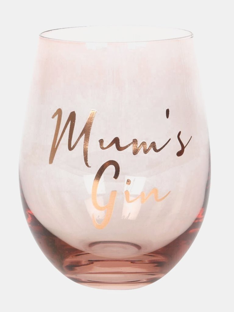 Something Different Mum´s Gin Stemless Wine Glass - Pink