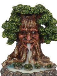 Tree Man Pond Backflow Incense Burner - Green/Brown