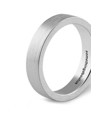 Edge Ring Brushed Silver