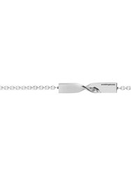 Ribbon Bracelet Polished Silver - Silver