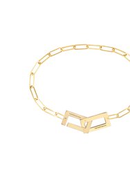 Split Bracelet Polished Gold Plated - Gold