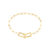 Split Bracelet Polished Gold Plated - Gold