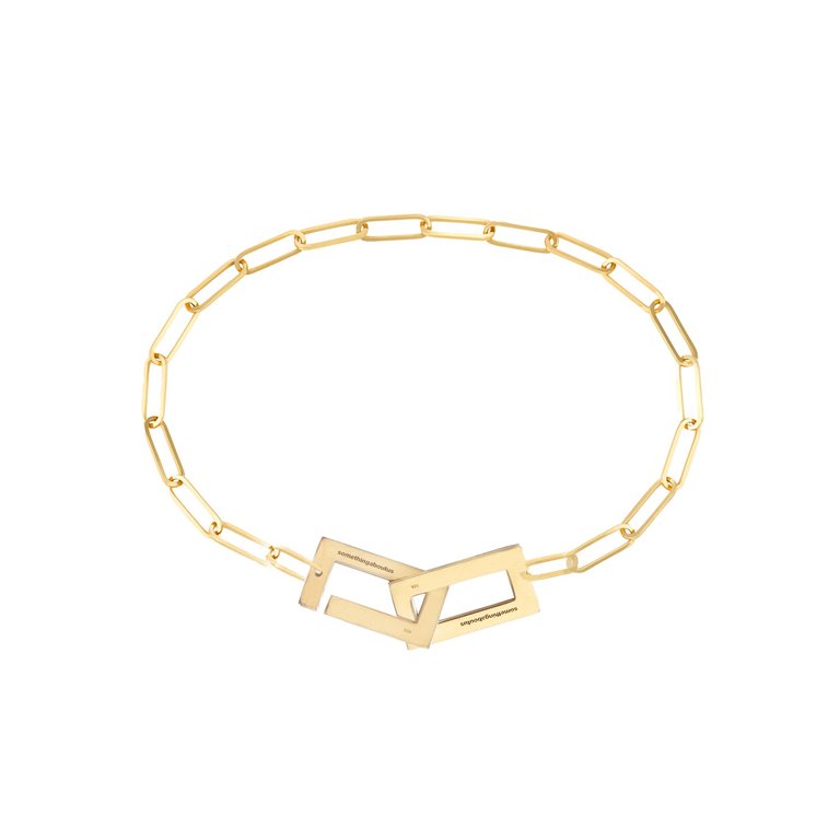 Split Bracelet Polished Gold Plated - Gold