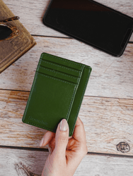 Cactus Leather Wallet - Pacific Minimalistic  I - Beige Tan