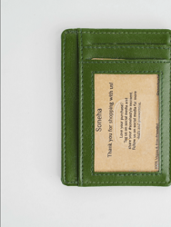 Cactus Leather Wallet - Pacific Minimalistic  I - Green