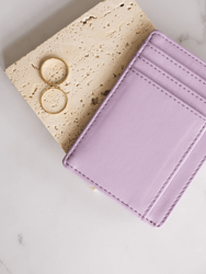 Cactus Leather Wallet - Pacific Minimalistic  I - Lavender