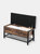 Vasagle Industrial Shoe Storage Bench, Bed End Stool With Padded Seat and Shoe Shelf, Multifunctional Box and Rack, Hallway Bedroom Living Room, Sturd