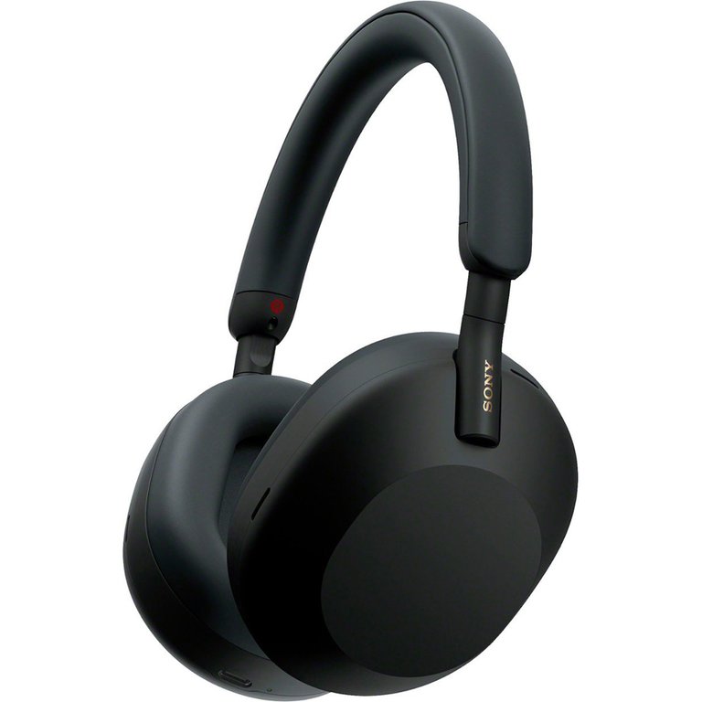 Noise-Canceling Over-Ear Headphones - Black