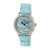 Monaco MOP Swiss Ladies Watch - Silver/Turquoise