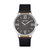 Sonoma Leather-Band Watch With Swarovski Crystals - Silver/Black