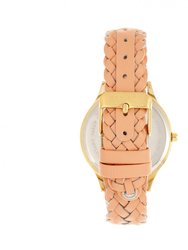 Tucson Leather-Band Watch With Swarovski Crystals