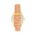 Tucson Leather-Band Watch With Swarovski Crystals