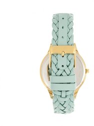 Tucson Leather-Band Watch With Swarovski Crystals