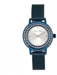 Cambridge Bracelet Watch With Swarovski Crystals - Blue