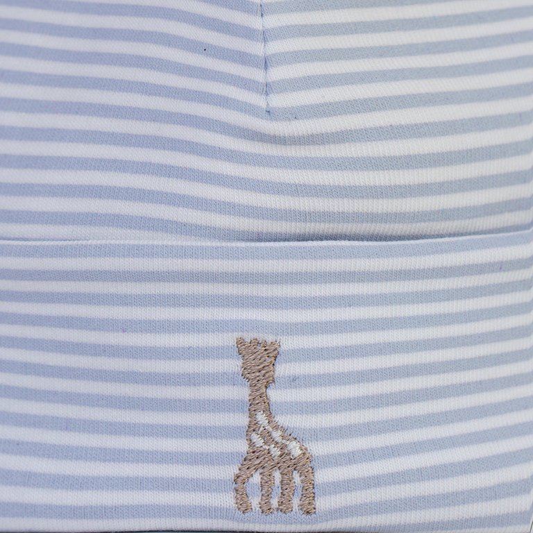 Blue Striped Giraffe Cap - Blue