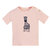 Pink Embroidered Giraffe T-Shirt