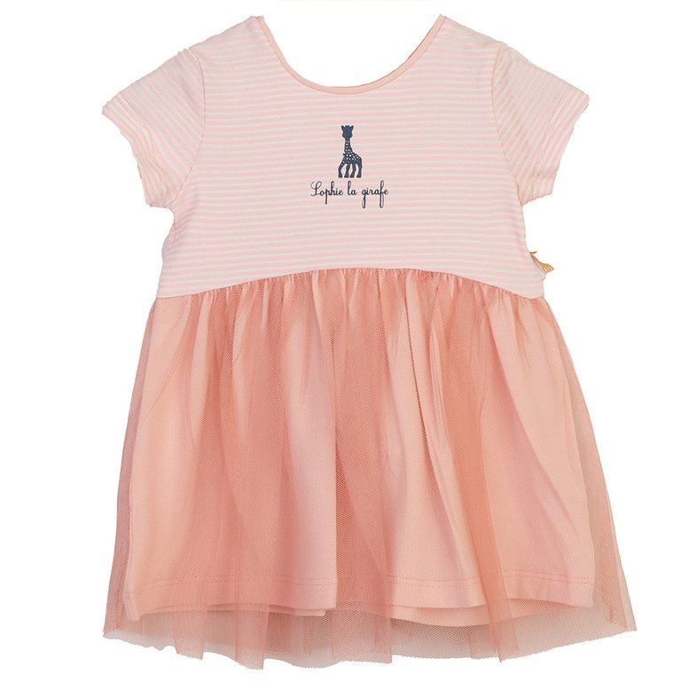 Pink Jersey Giraffe Dress - Pink