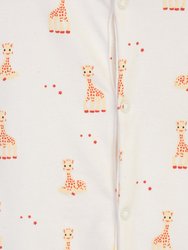 White Giraffe Footed Bodysuits