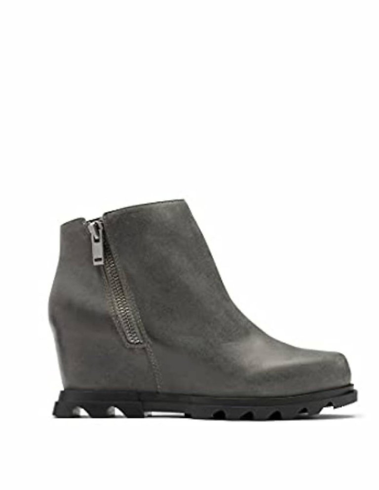 Joan Of Arctic Wedge Iii Zip Boots - Quarry/Black
