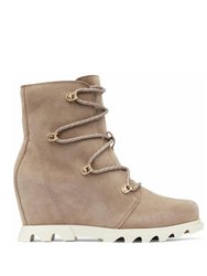 Joan Of Artctic Wedge Iii Lace Boots - Omega Taupe, Chalk