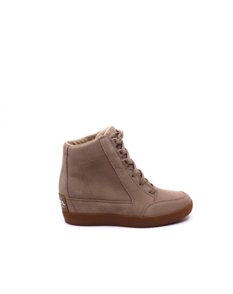 Out 'N About Wedge Omega Boots - Taupe/Gum