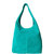 Aqua Soft Suede Leather Hobo Shoulder Bag | Byirl - Aqua