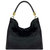 Black Calf Hair Leather Tassel Grab Bag | Biylx