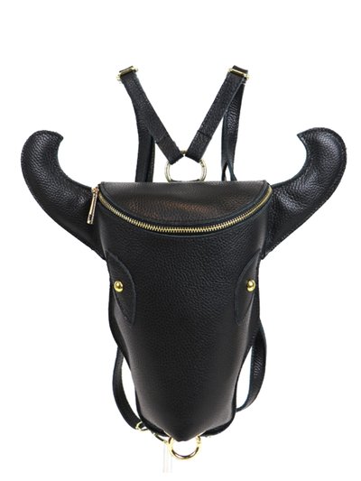 Sostter Black Cow Head Premium Leather Unisex Backpack product