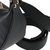 Black Pebbled Baguette Leather Shoulder Bag | Bdayb