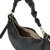 Black Pebbled Baguette Leather Shoulder Bag | Bdayb