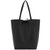 Black Pebbled Leather Tote Shopper | Byxna - Black