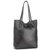 Black Pebbled Leather Tote Shopper | Byxna