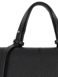 Black Small Pebbled Leather Tassel Grab Bag | Bdxnx