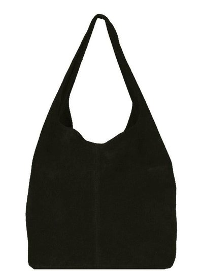 Sostter Black Soft Suede Leather Hobo Shoulder Bag | Byiae product