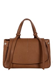 Camel Pebbled Leather Tassel Grab Bag | Bnnen - Camel