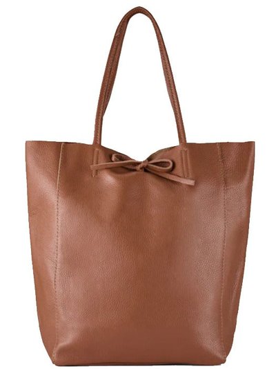 Sostter Camel Pebbled Leather Tote Shopper | Byxle product